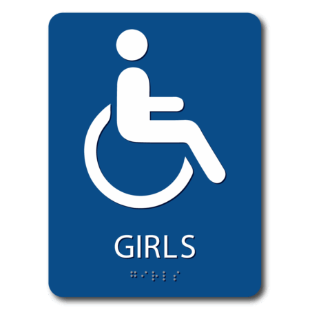 Girl's Bathroom Sign - Alpha Dog ADA Signs