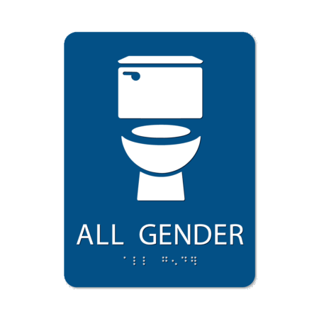 All Gender Bathroom Sign - Alpha Dog ADA Signs
