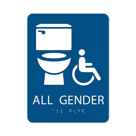 All Gender Bathroom Sign - Alpha Dog ADA Signs