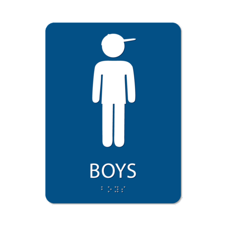 Boy's Bathroom Sign - Alpha Dog ADA Signs