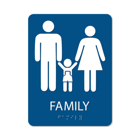 Family Bathroom Sign - Alpha Dog ADA Signs