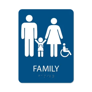 Family Bathroom Sign - Alpha Dog ADA Signs