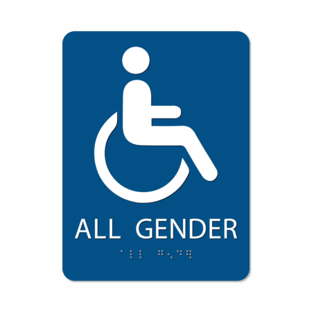 All Gender Bathroom Sign - Alpha Dog ADA Signs