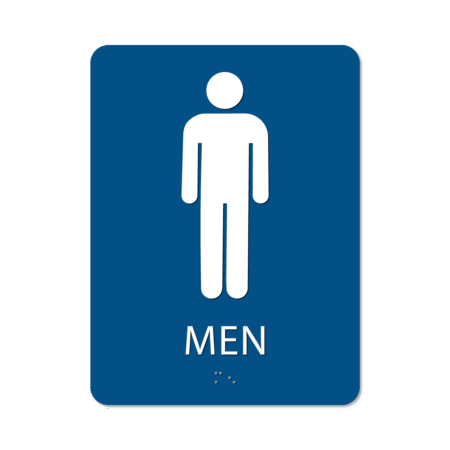 Men's Bathroom Sign - Alpha Dog ADA Signs
