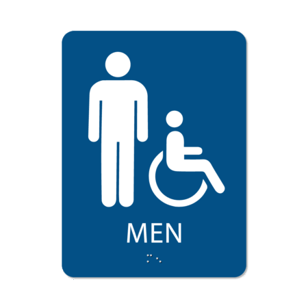 Men's Bathroom Sign - Alpha Dog ADA Signs