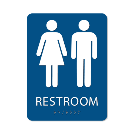 Unisex Bathroom Sign - Alpha Dog ADA Signs
