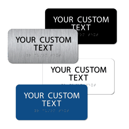 Custom ADA Braille Sign - 4"x 8"