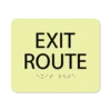 photoluminescent braille exit route signs er56 lg : alpha dog ada signs