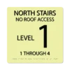 photoluminescent braille stairwell signs ss1212 lg 01 : alpha dog ada signs
