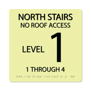 photoluminescent braille stairwell signs ss1212 lg 01 : alpha dog ada signs