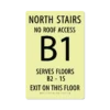 photoluminescent braille stairwell signs ss1812 lg 01 : alpha dog ada signs