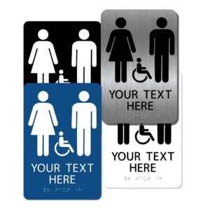 collage unisex handicap restroom signs cui96 : alpha dog ada signs