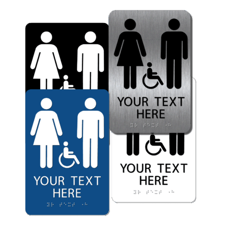 collage unisex handicap restroom signs cui96 : alpha dog ada signs