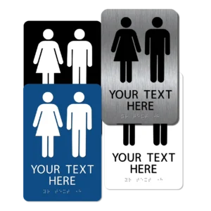 collage unisex restroom signs cu96 : alpha dog ada signs