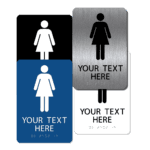 collage womens restroom signs cw96 : alpha dog ada signs