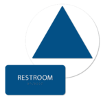 unisex blank bathroom sign bundle blue rblank bun : alpha dog ada signs