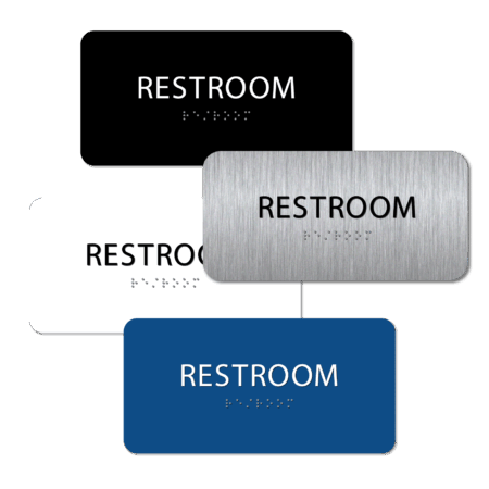 unisex bathroom sign collage r48 : alpha dog ada signs