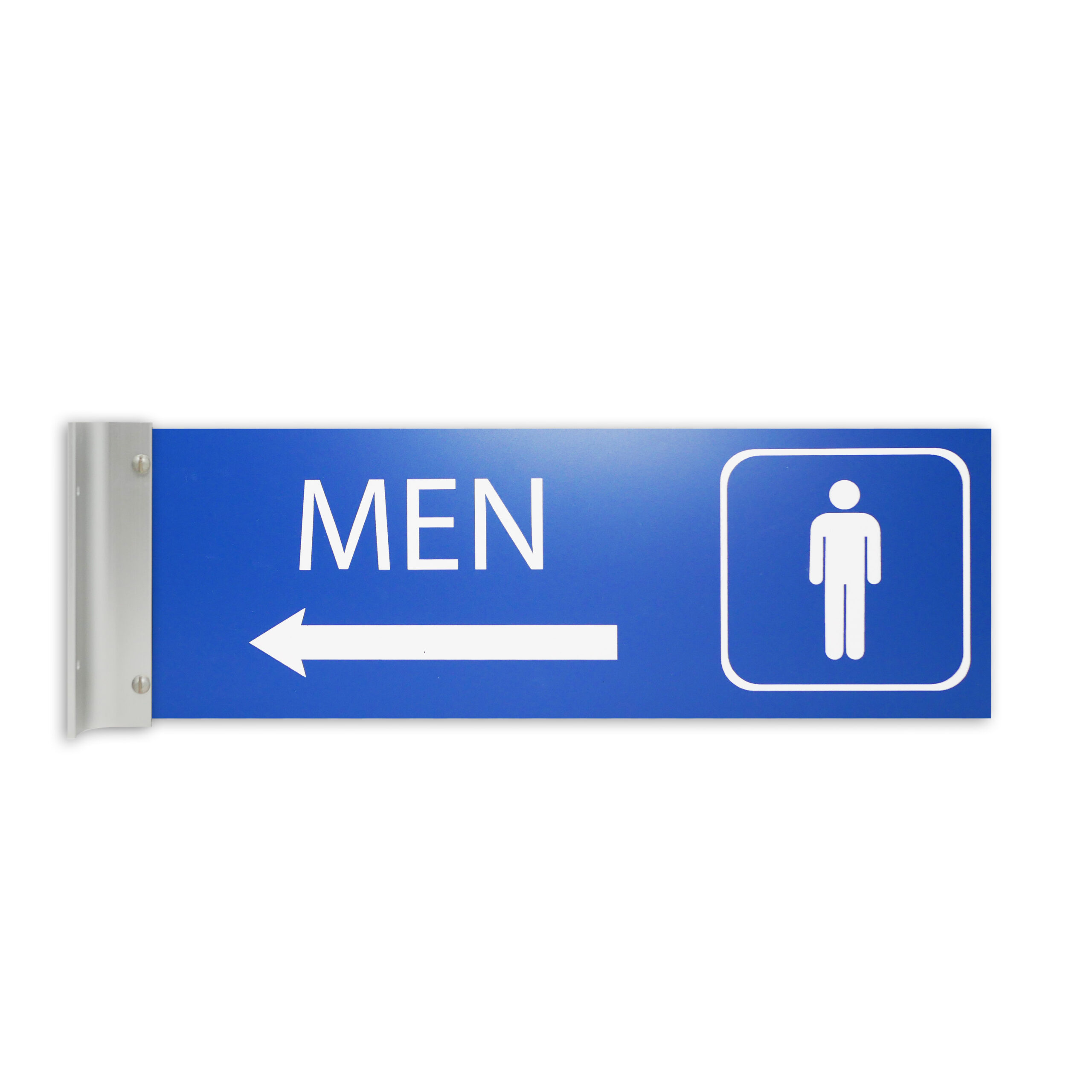 Signs ByLITA Basic Baños Left Arrow Directional Sign (Brushed Gold - View #7