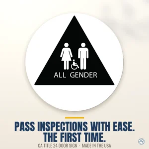 T24AGI all-gender restroom sign product gallery — 01-hero