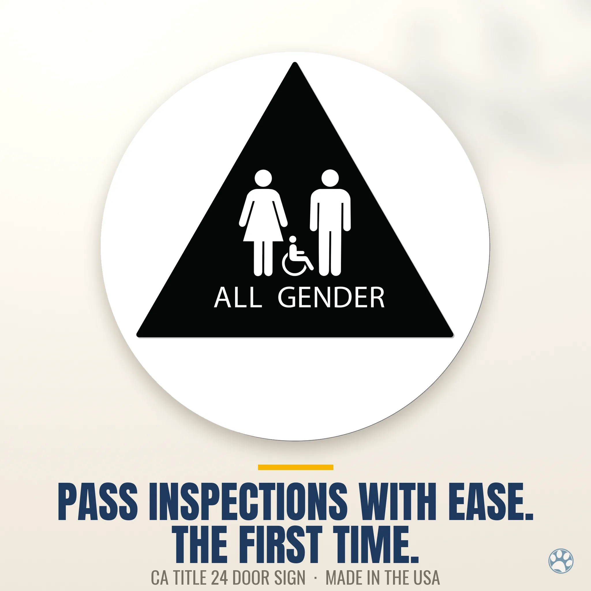 T24AGI all-gender restroom sign product gallery — 01-hero