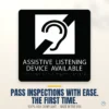 Assistive Listening Device Sign with Braille — black — hero.webp