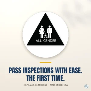 All Gender Title 24 Door Sign (Accessible) — hero
