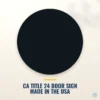 Girl's Bathroom Door Sign (Blank) — black — hero