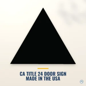 Men's Bathroom Door Sign (Blank) — black — hero