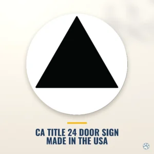 Unisex Bathroom Door Sign (Blank) — black — hero
