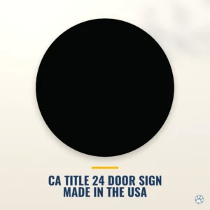 Women's Bathroom Door Sign (Blank) — black — hero